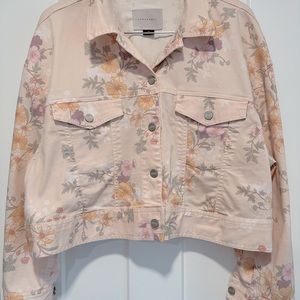 Sanctuary Garden Girl Retro floral Denim Jacket Plus size 1X